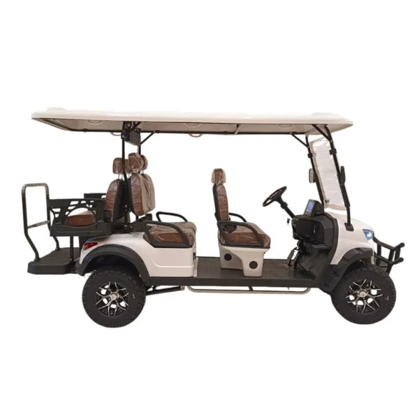 Six-Seater Electric Golf Cart with Sound Bar | 5000W Motor | 60V 105Ah Long Range – GHAZI BICYCLE