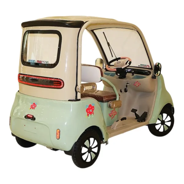 Electric Family Tuk Tuk with Roof – 3-Seater Eco-Friendly Mini golf in Dubai | My Golf Ride Bicycle