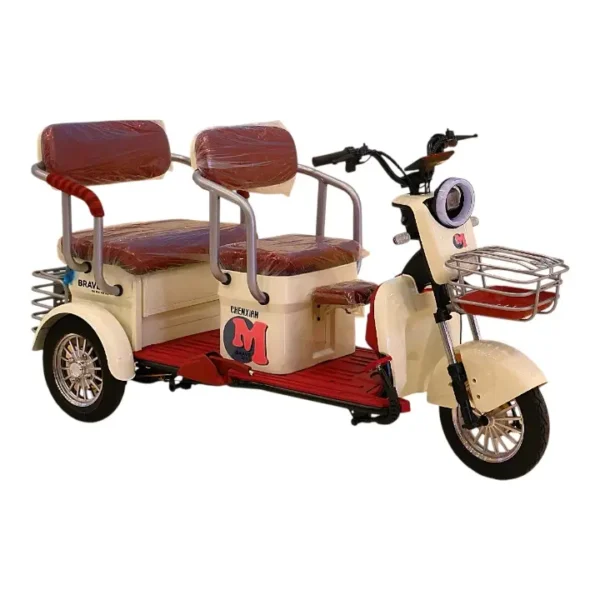 H8 Electric Tricycle – 3-Seater Family E-Trike with Basket | My Golf Ride Dubai