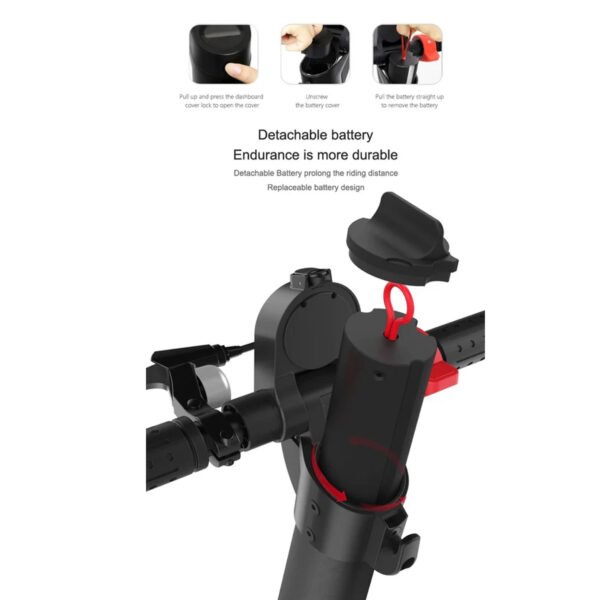 X7 500W Foldable E-Scooter with Detachable Battery | 8.5” Pneumatic Tires | GHAZI BICyCLE