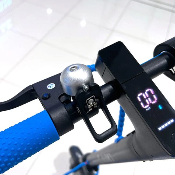 XM-M365 E-Scooter with Suspension & Non-Inflatable Tires, Mobile App Connectivity (Blue)-GHAZI